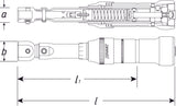 HAZET Torque wrench 6292-1CT ∙ Nm min-max: 40 – 200 Nm ∙ Tolerance: 2% ∙ Insert square 14 x 18 mm