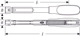 HAZET Torque wrench 6391-35 ∙ Nm min-max: 15 – 35 Nm ∙ Tolerance: 2% ∙ Insert square 9 x 12 mm