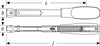 HAZET Torque wrench 6392-320 ∙ Nm min-max: 60 – 320 Nm ∙ Tolerance: 2% ∙ Insert square 14 x 18 mm