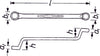 HAZET Double box-end wrench 630A-1.1/16X1.1/4 ∙ Outside 12-point profile ∙∙ 1.1⁄16 x 1.1⁄4 ″