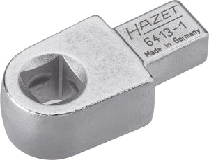 HAZET Holder for insert squares 6413-1 ∙ Insert square 9 x 12 mm ∙ Square, solid 10 mm (3/8 inch)
