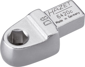 HAZET Insert tool holder for bits 6420C ∙ Insert square 9 x 12 mm ∙ Hexagon, hollow 8 mm (5/16 inch)