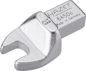 HAZET Insert open-end wrench 6450C-9 ∙ Insert square 9 x 12 mm ∙ Outside hexagon profile ∙ 9 mm