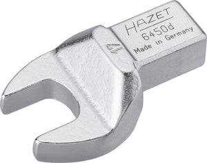 HAZET Insert open-end wrench 6450D-17 ∙ Insert square 14 x 18 mm ∙ Outside hexagon profile ∙ 17 mm