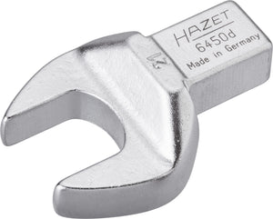 HAZET Insert open-end wrench 6450D-21 ∙ Insert square 14 x 18 mm ∙ Outside hexagon profile ∙ 21 mm