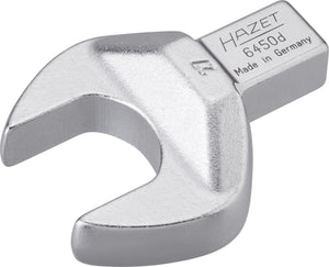 HAZET Insert open-end wrench 6450D-27 ∙ Insert square 14 x 18 mm ∙ Outside hexagon profile ∙ 27 mm
