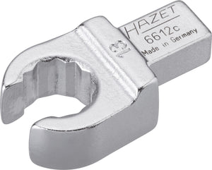 HAZET Insert box-end wrench (open) 6612C-13 ∙ Insert square 9 x 12 mm ∙ Outside 12-point profile ∙ 13 mm