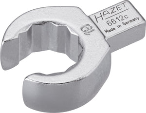 HAZET Insert box-end wrench (open) 6612C-19 ∙ Insert square 9 x 12 mm ∙ Outside 12-point profile ∙ 19 mm