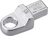 HAZET Insert box-end wrench 6630C-10 ∙ Insert square 9 x 12 mm ∙ Outside 12-point traction profile ∙ 10 mm