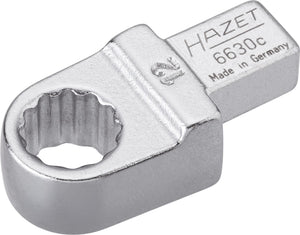 HAZET Insert box-end wrench 6630C-12 ∙ Insert square 9 x 12 mm ∙ Outside 12-point traction profile ∙ 12 mm