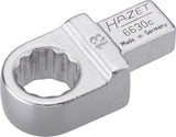 HAZET Insert box-end wrench 6630C-13 ∙ Insert square 9 x 12 mm ∙ Outside 12-point traction profile ∙ 13 mm