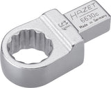 HAZET Insert box-end wrench 6630C-15 ∙ Insert square 9 x 12 mm ∙ Outside 12-point traction profile ∙ 15 mm