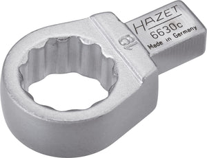 HAZET Insert box-end wrench 6630C-19 ∙ Insert square 9 x 12 mm ∙ Outside 12-point traction profile ∙ 19 mm