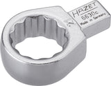 HAZET Insert box-end wrench 6630C-21 ∙ Insert square 9 x 12 mm ∙ Outside 12-point traction profile ∙ 21 mm