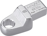 HAZET Insert box-end wrench 6630C-8 ∙ Insert square 9 x 12 mm ∙ Outside 12-point traction profile ∙ 8 mm