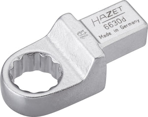 HAZET Insert box-end wrench 6630D-18 ∙ Insert square 14 x 18 mm ∙ Outside 12-point traction profile ∙ 18 mm
