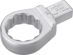HAZET Insert box-end wrench 6630D-32 ∙ Insert square 14 x 18 mm ∙ Outside 12-point traction profile ∙ 32 mm