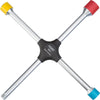 HAZET Four-way rim wrench 705V ∙ Outside hexagon profile ∙ 17 x 19 x 21 x Outside square drive 12.5 = 1/2 inch mm ∙ 17 x 19 x 21 x 3