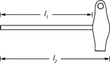HAZET Screwdriver with T-handle 828-3 ∙ Inside hexagon profile ∙ 3 mm