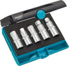 HAZET Stud extractor set 844/5 ∙ Square, hollow 12.5 mm (1/2 inch) ∙ Number of tools: 5