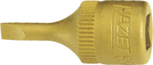 HAZET Screwdriver socket 8503-1.2X8 ∙ Square, hollow 6.3 mm (1/4 inch) ∙ Slot profile ∙∙ 1.2 x 8 mm