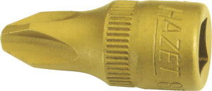 HAZET Screwdriver socket 8506-PH1 ∙ Square, hollow 6.3 mm (1/4 inch) ∙ Cross recess profile PH ∙∙ PH1