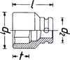 HAZET Impact socket (TORX®) 900S-E12 ∙ Square, hollow 12.5 mm (1/2 inch) ∙ Outside TORX® profile ∙∙ E12
