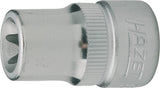 HAZET TORX® socket 880-E12 ∙ Square, hollow 10 mm (3/8 inch) ∙ Outside TORX® profile ∙∙ E12