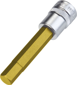 HAZET Screwdriver socket 8801A-3/8 ∙ Square, hollow 10 mm (3/8 inch) ∙ Inside hexagon profile ∙∙ 3⁄8 ″