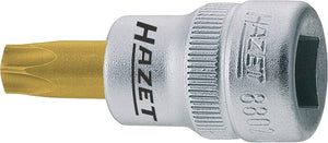 HAZET Screwdriver socket TORX® 8802-T15 ∙ Square, hollow 10 mm (3/8 inch) ∙ Inside TORX® profile ∙∙ T15