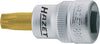 HAZET Screwdriver socket TORX® 8802-T40 ∙ Square, hollow 10 mm (3/8 inch) ∙ Inside TORX® profile ∙∙ T40