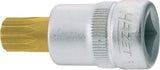 HAZET Screwdriver socket 8808-10 ∙ Square, hollow 10 mm (3/8 inch) ∙ Internal serration profile XZN ∙∙ M10