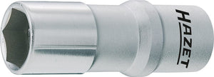 HAZET Spark plug socket 880AMGT ∙ Square, hollow 10 mm (3/8 inch) ∙ Outside hexagon profile ∙ 16 mm ∙ 5⁄8 ″