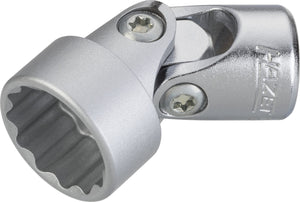 HAZET Universal joint socket (12-point) 880G-Z16 ∙ Square, hollow 10 mm (3/8 inch) ∙ Outside 12-point traction profile ∙ 16 mm