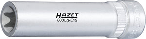 HAZET TORX® socket 880LG-E8 ∙ Square, hollow 10 mm (3/8 inch) ∙ Outside TORX® profile ∙∙ E8