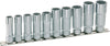 HAZET 12-point socket set 880TZ/10H ∙ Square, hollow 10 mm (3/8 inch) ∙ Outside 12-point profile ∙∙ 10 – 19 ∙ Number of tools: 10