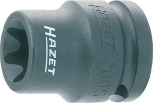 HAZET Impact socket (TORX®) 900S-E18 ∙ Square, hollow 12.5 mm (1/2 inch) ∙ Outside TORX® profile ∙∙ E18