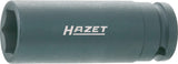 HAZET Impact socket (6-point) 900SLG-15 ∙ Square, hollow 12.5 mm (1/2 inch) ∙ Outside hexagon Traction profile ∙ 15 mm