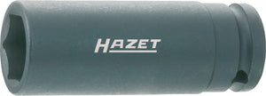 HAZET Impact socket (6-point) 900SLG-19 ∙ Square, hollow 12.5 mm (1/2 inch) ∙ Outside hexagon Traction profile ∙ 19 mm