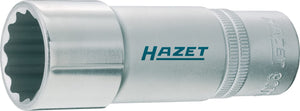 HAZET Socket (12-point) 900TZ-19 ∙ Square, hollow 12.5 mm (1/2 inch) ∙ Outside 12-point traction profile ∙ 19 mm