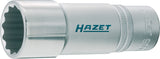 HAZET Socket (12-point) 900TZ-27 ∙ Square, hollow 12.5 mm (1/2 inch) ∙ Outside 12-point traction profile ∙ 27 mm