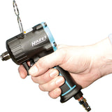 HAZET Impact wrench ∙ extra short 9012M ∙ Maximum loosening torque: 1100 Nm ∙ Square, solid 12.5 mm (1/2 inch) ∙ Single hammer striking mechanism