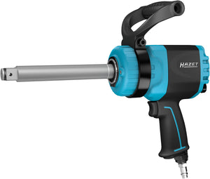 HAZET Twin Turbo impact wrench ∙ long spindle 9013LGTT ∙ Maximum loosening torque: 3800 Nm ∙ Square, solid 20 mm (3/4 inch) ∙ Powerful twin hammer mechanism