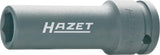 HAZET Impact socket (6-point) 901SLG-17 ∙ Square, hollow 12.5 mm (1/2 inch) ∙ Outside hexagon Traction profile ∙ 17 mm