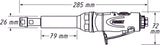 HAZET Die grinder ∙ straight design ∙ long 9032LG-1