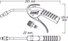 HAZET Air blow gun 100 mm ∙ with Venturi nozzle and bent pipe 9040P-4