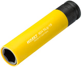 HAZET Impact socket (6-point) ∙ extra long 904SLG-19 ∙ Square, hollow 12.5 mm (1/2 inch) ∙ Outside hexagon Traction profile ∙ 19 mm