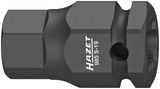 HAZET Impact ∙ screwdriver socket 985S-19 ∙ Square, hollow 12.5 mm (1/2 inch) ∙ Inside hexagon profile ∙ 19 mm