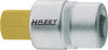 HAZET Screwdriver socket 986-4 ∙ Square, hollow 12.5 mm (1/2 inch) ∙ Inside hexagon profile ∙ 4 mm