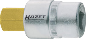 HAZET Screwdriver socket 986-22 ∙ Square, hollow 12.5 mm (1/2 inch) ∙ Inside hexagon profile ∙ 22 mm